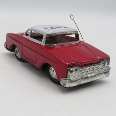 Vintage Chinese tinplate MF713 taxi friction toy car