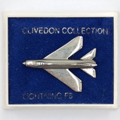 Lightning F6 fighter jet lapel pin badge