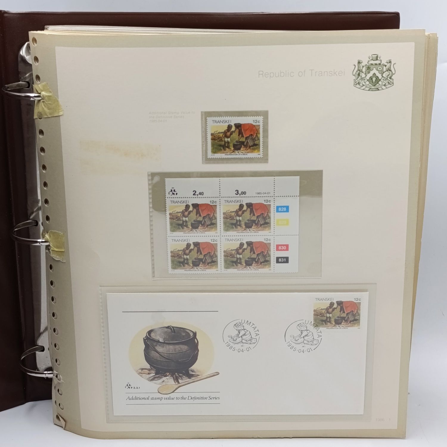 Transkei collection of over 550 stamps - 1985-1989 - In album - Mint unhinged and used on cover