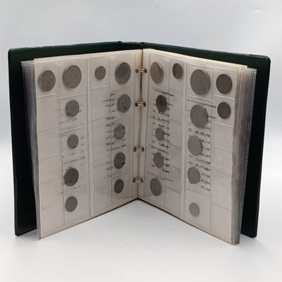 1965-1991 South African coin album with 178 coins - some missing, to be completed