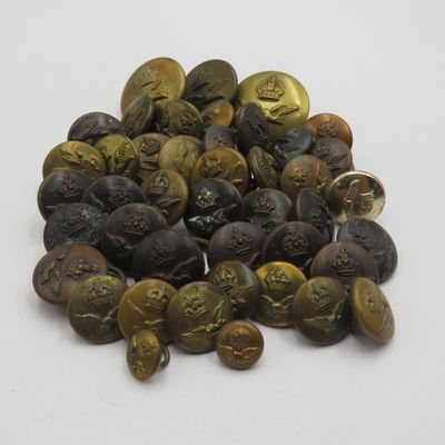Large lot of South African Air Force uniform buttons