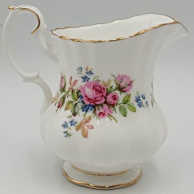 Vintage Royal Albert Moss Rose porcelain milk jug