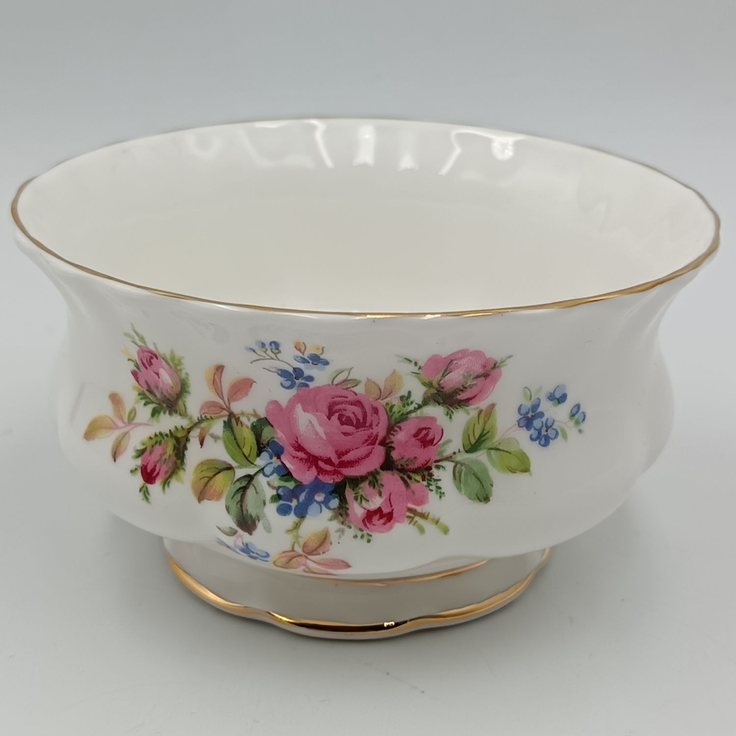 Vintage Royal Albert Moss Rose porcelain sugar bowl