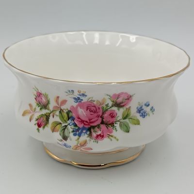 Vintage Royal Albert Moss Rose porcelain sugar bowl
