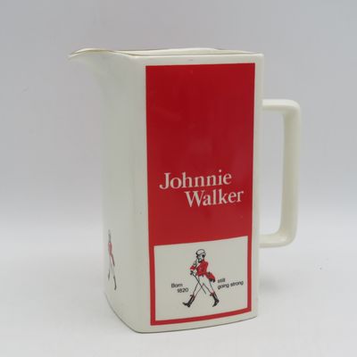 Vintage Johnnie Walker whisky porcelain pitcher