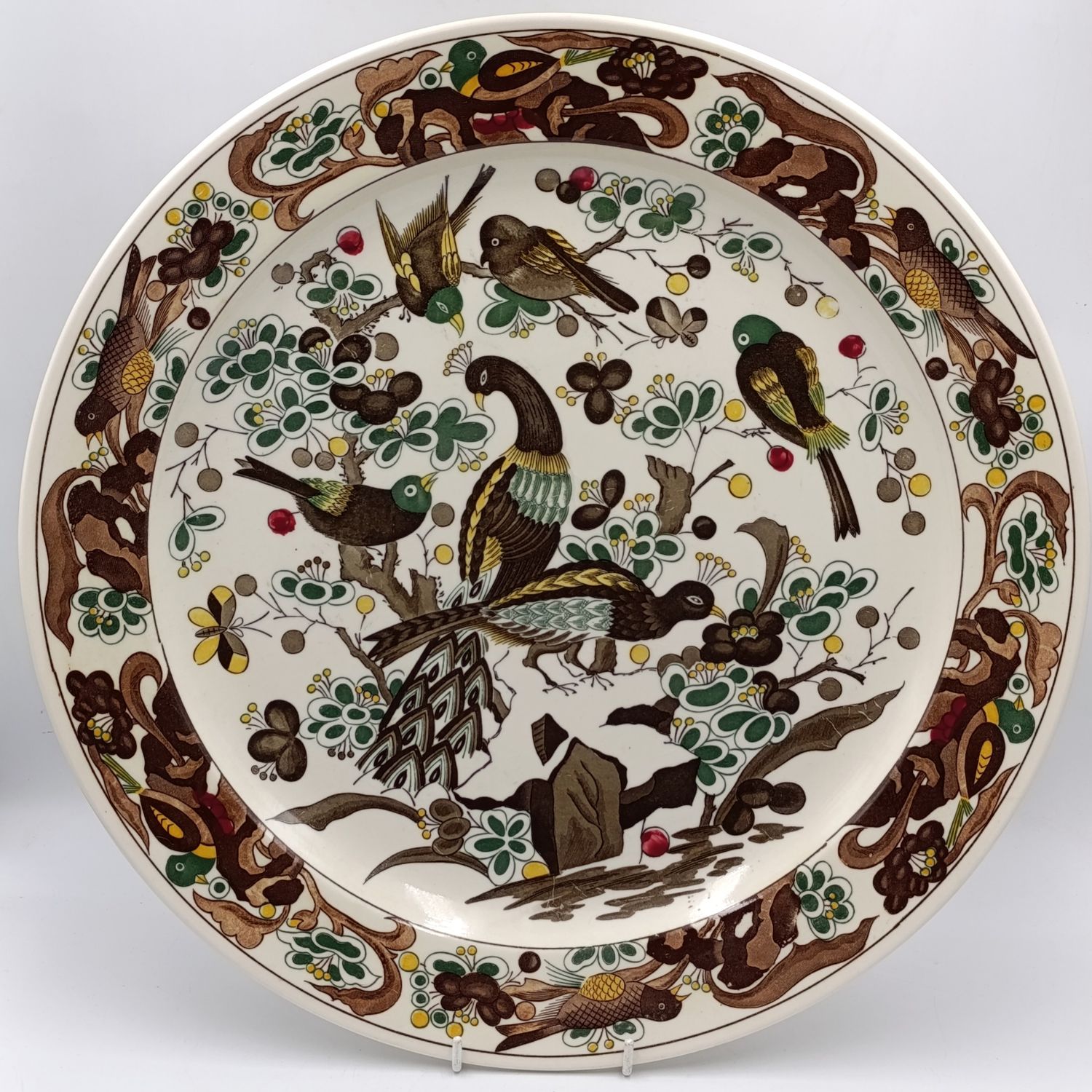 Vintage Genuine Imperial Imari Porcelain Charger Plate - 42cm