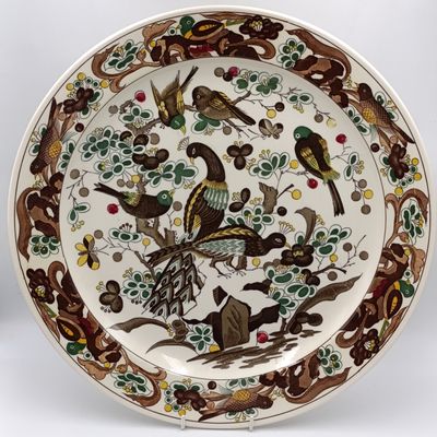 Vintage Genuine Imperial Imari Porcelain Charger Plate - 42cm