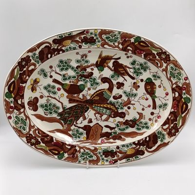 Vinatge Genuine Imperial Imari porcelain oval platter