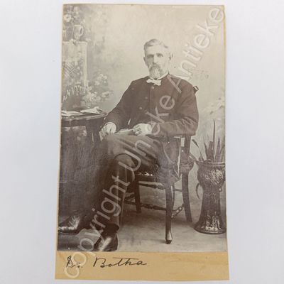 Original Boer War POW photo taken of Ds Botha - St Helena