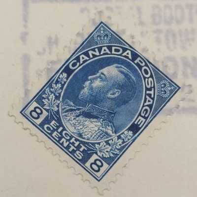 Postal Front sent from Charlottetown, Canada 1926 to Vadus, Switzerland with 8 cents Canadian stamp