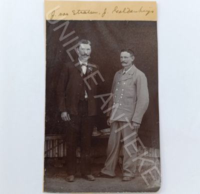 Original photo of Boer War POW&#39;s J van Straten and J Geldenhuys