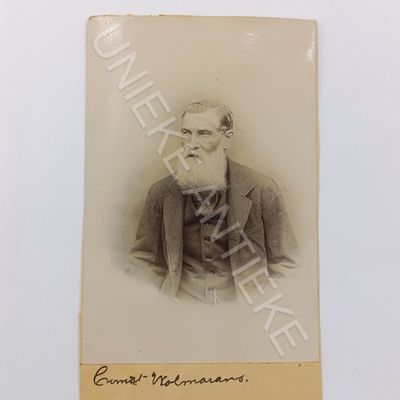 Original photo of Boer War POW Cdmdt Wolmarans