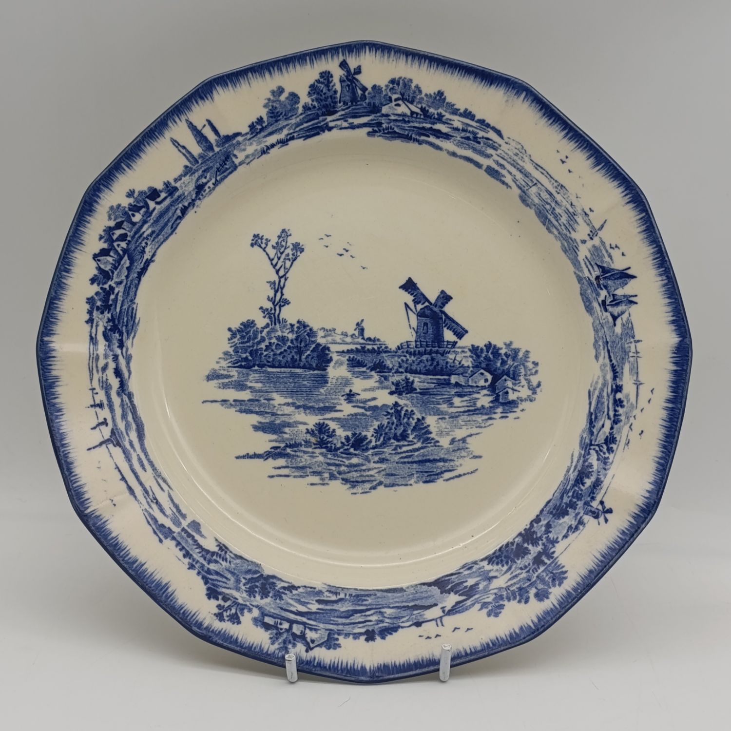 Vintage Royal Doulton Norfolk Blue and white porcelain plate