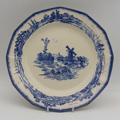 Vintage Royal Doulton Norfolk Blue and white porcelain plate