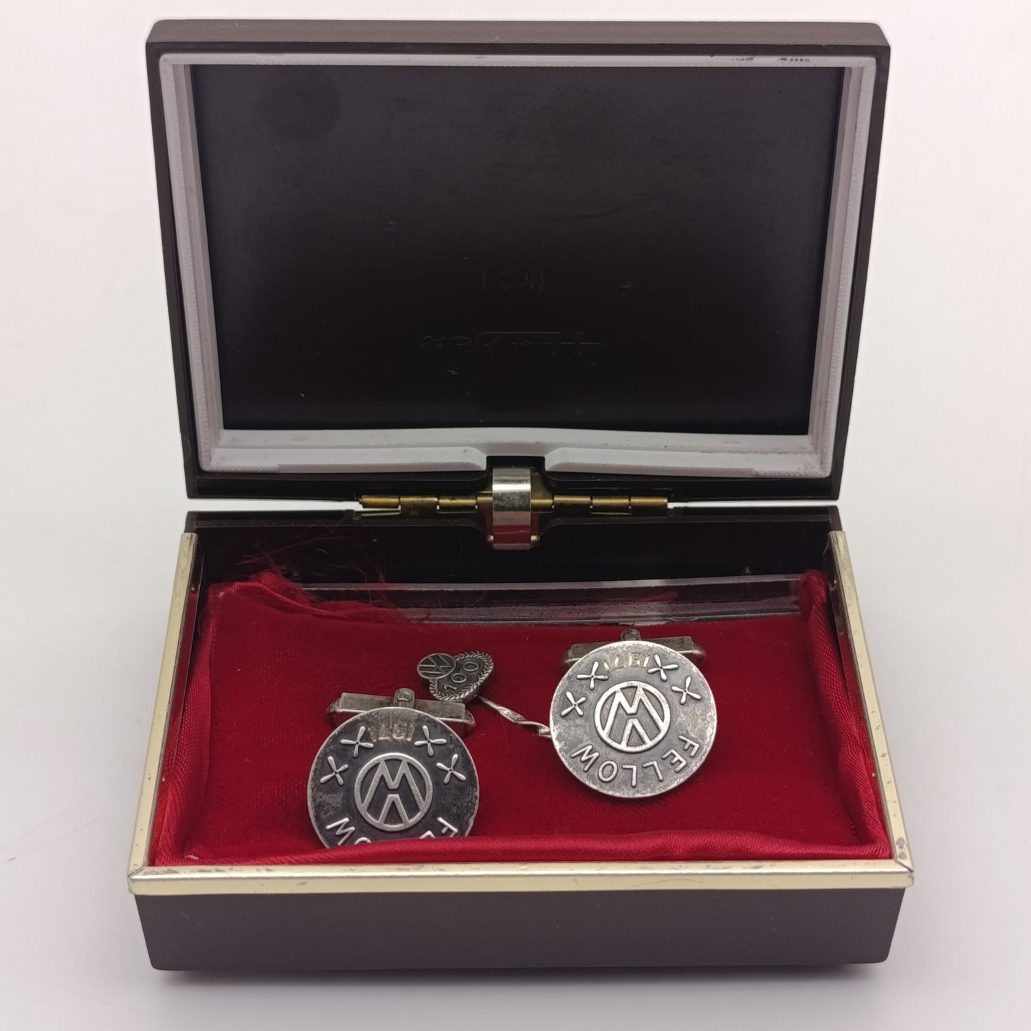 Vintage Sterling silver 1971 Volkswagen Fellow cufflinks plus VW 100 Year stick pin