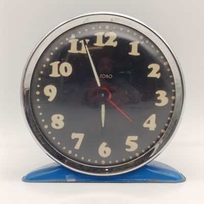 Vintage Zobo bedside alarm cock - working