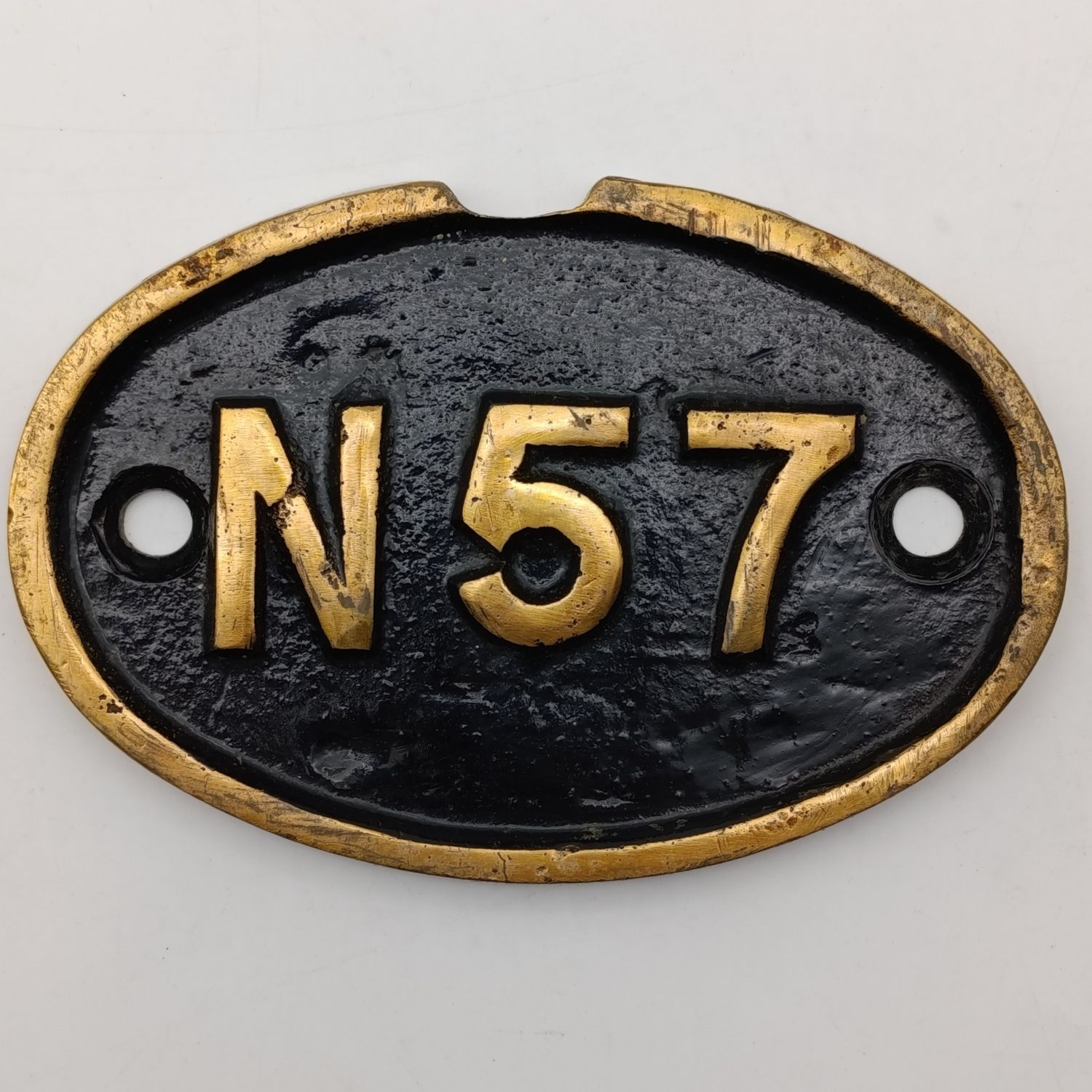 SA Railways MT Tender N57 brass tender plate