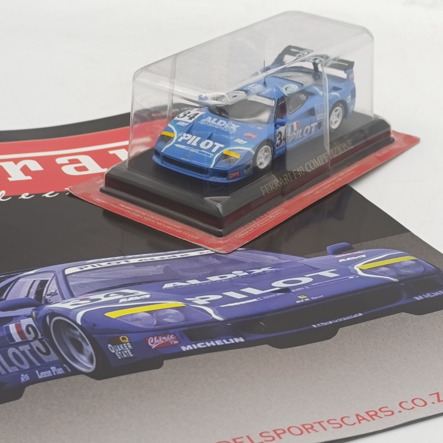1989 Ferrari F40 competizione die-cast racing model car - scale 1/43