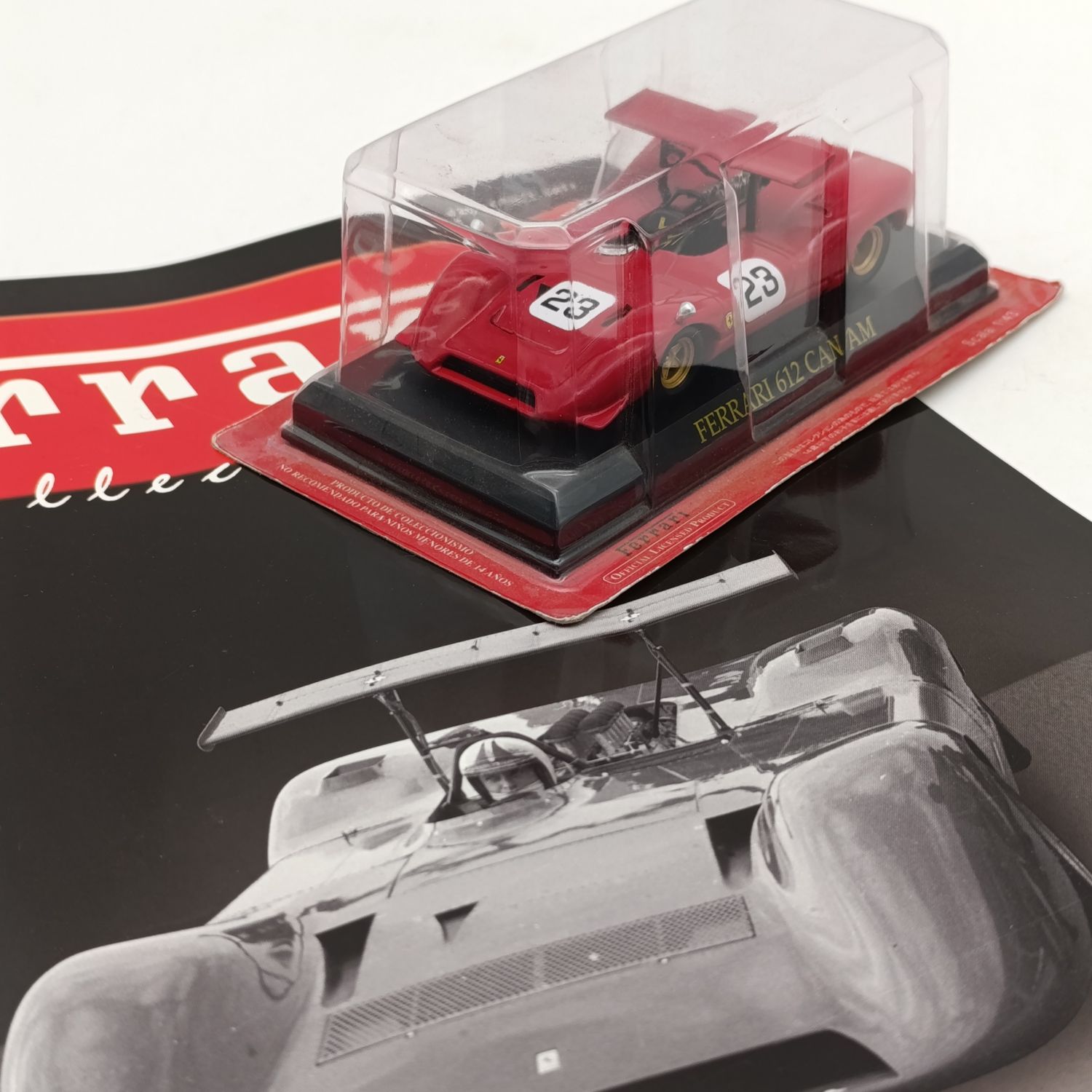 1968 Ferarri 612 Can Am die-cast racing model car - scale 1/43