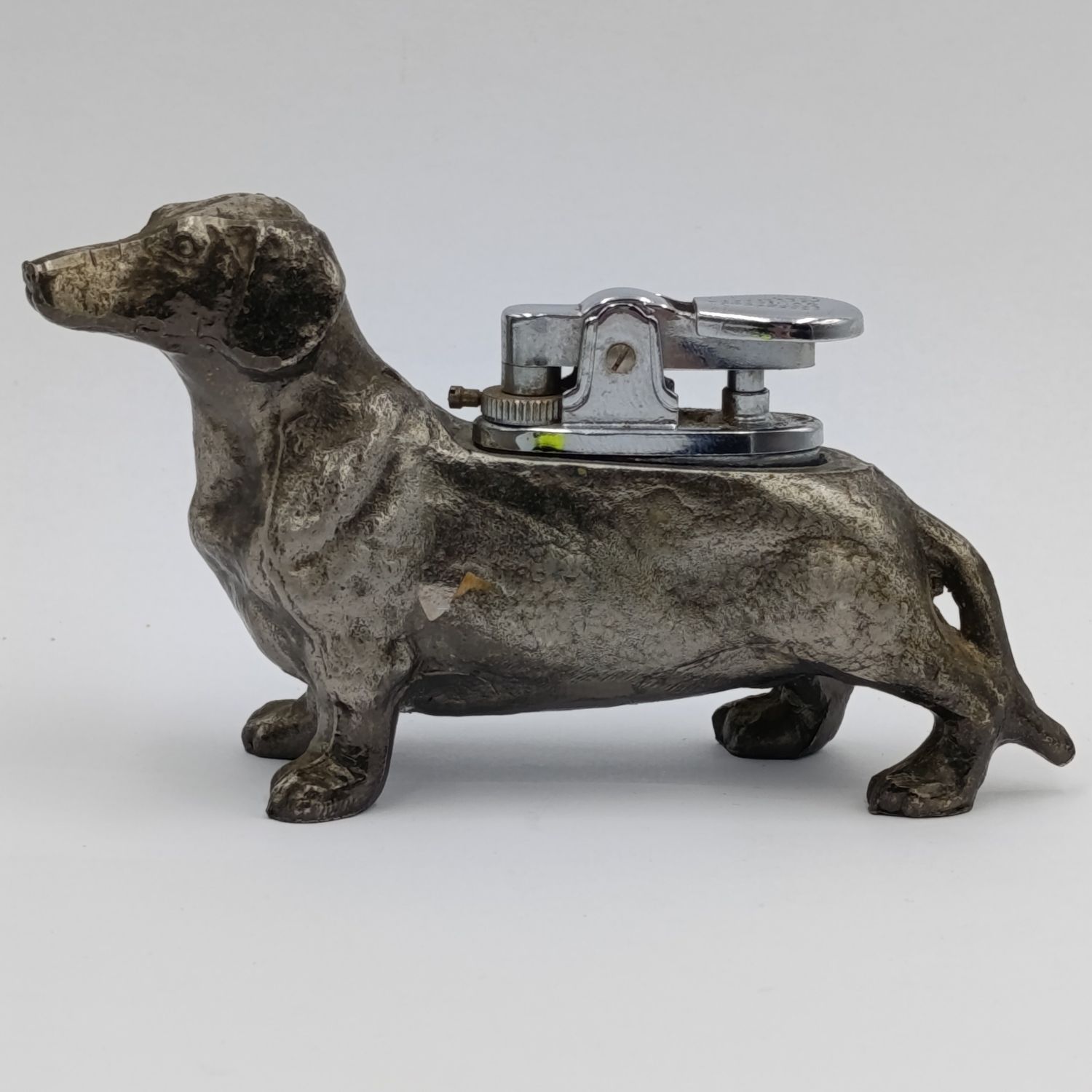 Vintage Dachshund shaped table lighter