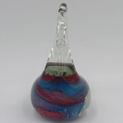 Vintage handmade glass swan paperweight