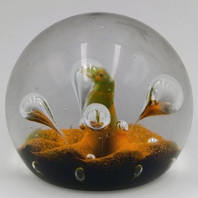 Beautiful handmade glass paperweight