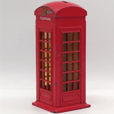 British telephone booth die-cast money box