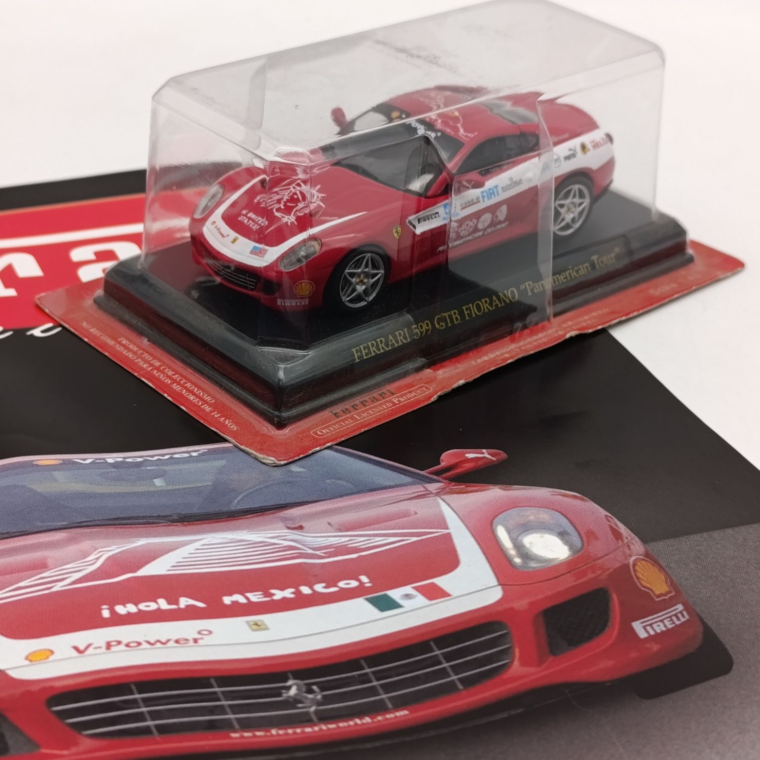 2006 Ferrari 599 GTB Fiorano Pan-American tour die-cast racing model car - scale 1/43