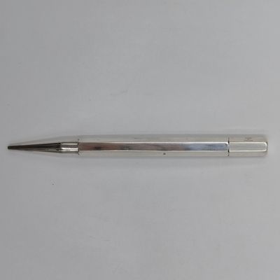 Hallmarked silver pencil - 23.6g