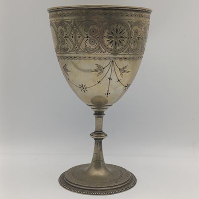 1812 silverplated white Thomas Sheffield Communion Cup