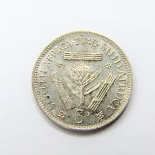 1940 SA Union 3d Tickey - AU+