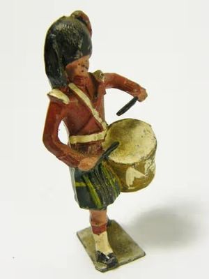 Vintage Scottish lead drummer soldier - as per photo