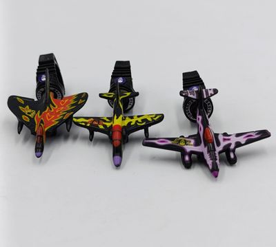 Set of 3 Vintage Matchbox Ring Raiders skull squadron jet planes