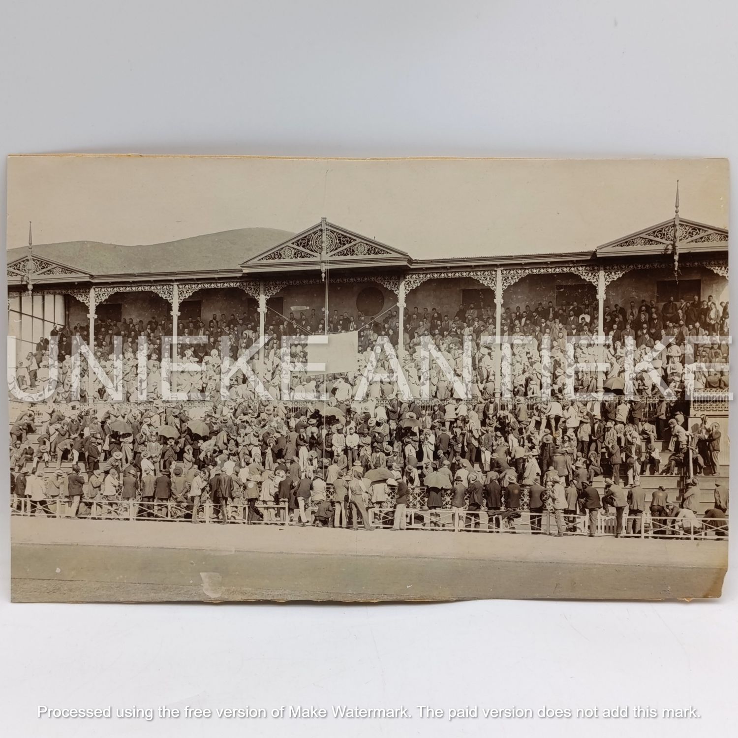Large photo of Boer prisoners of war St Helena - Most covering their faces - unbelievable original photo