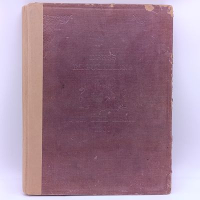 Dress Regulations for The officers of the Army - War office 1900 official copy - spine repaired
