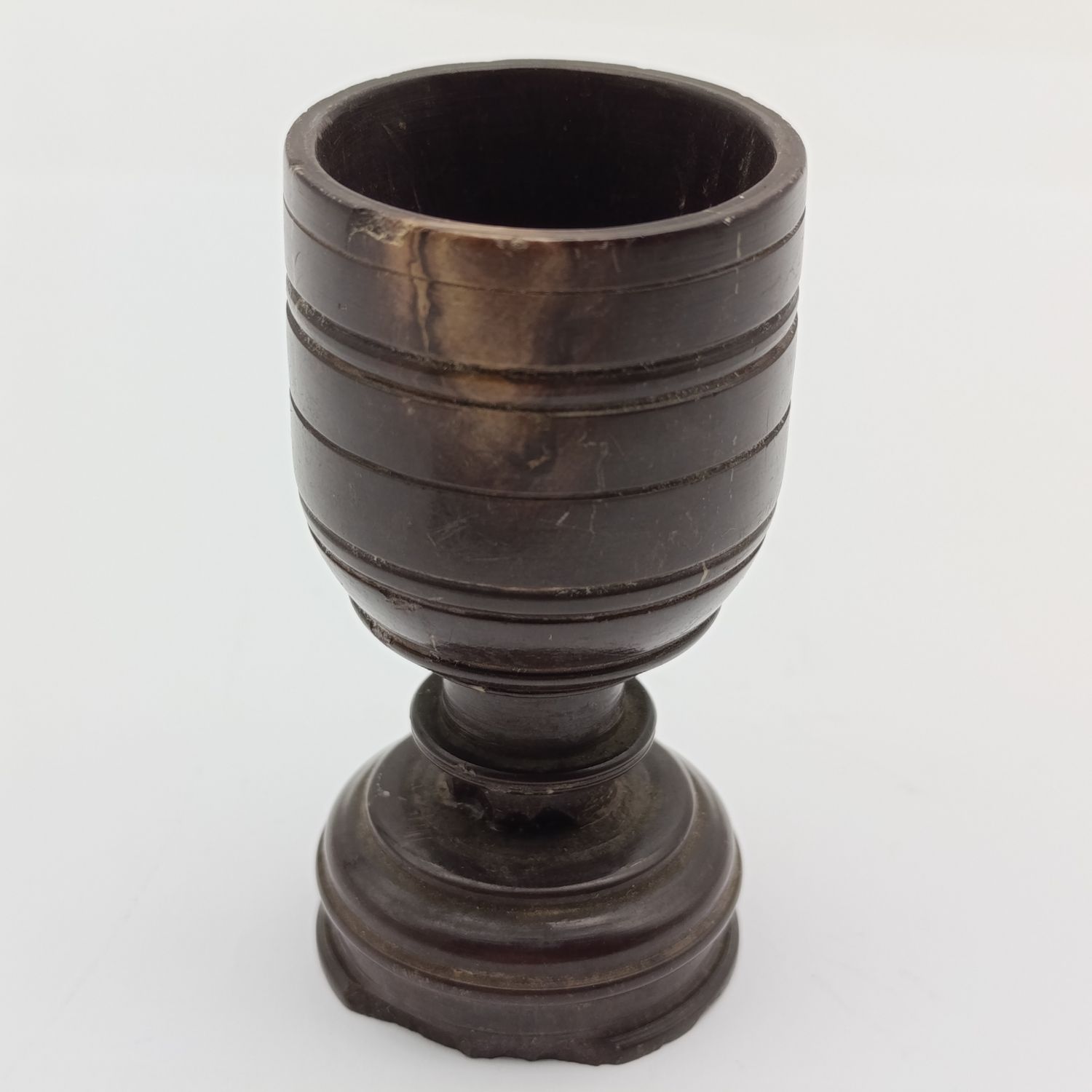 Boer War POW trench art stone cup marked India 1903 - made by the Bittereinders