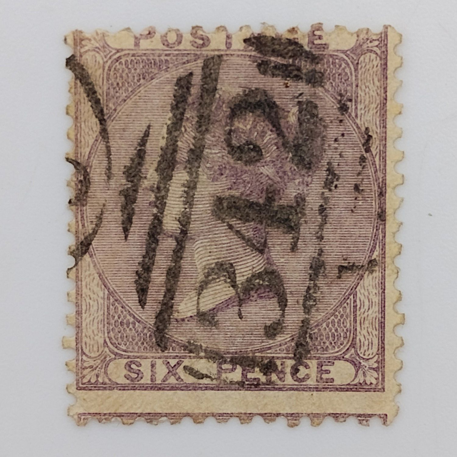 Great Britain SG 70 Victoria six pence stamp
