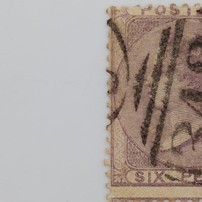 Great Britain SG 70 Victoria six pence stamp