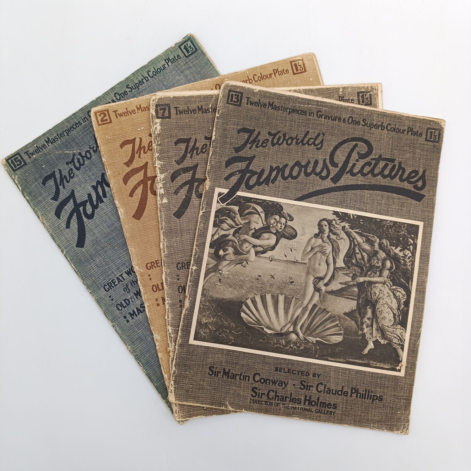 Lot of 4 Antique The World&#39;s Famous pictures magazines - loose covers