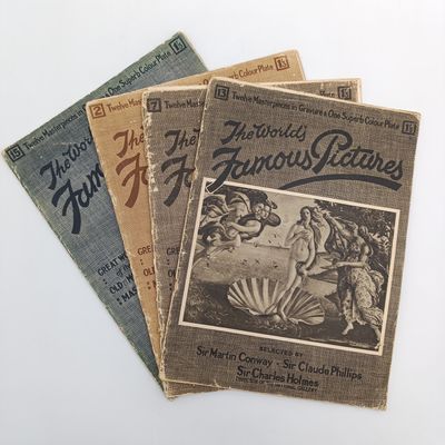 Lot of 4 Antique The World&#39;s Famous pictures magazines - loose covers