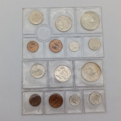 1968 South Africa Afrikaans &amp; English pack uncirculated sets - set of 2