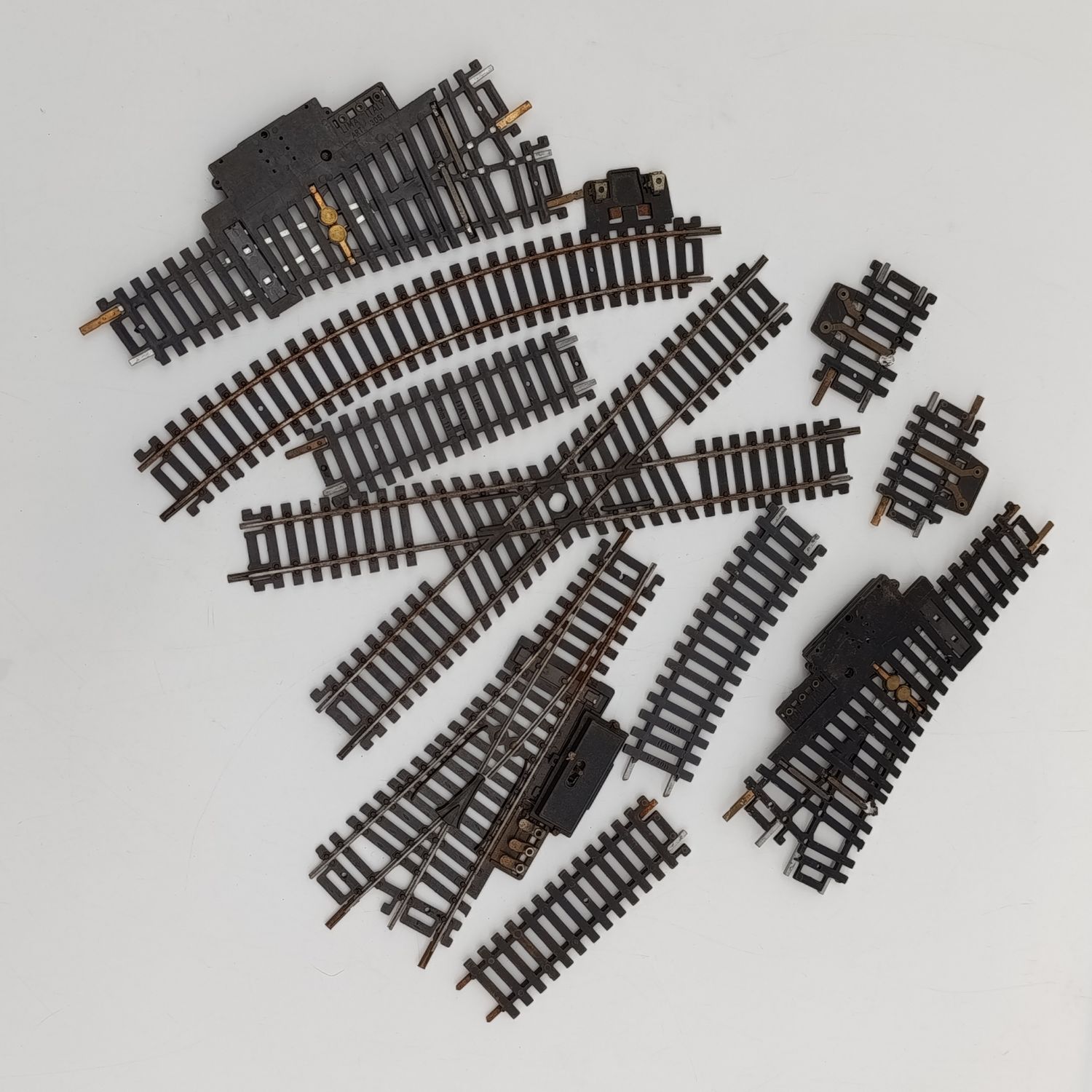 Lot of 10 Lima HO scale assorted railway tracks