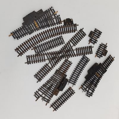 Lot of 10 Lima HO scale assorted railway tracks