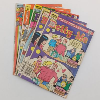 Lot of 5 vintage Archie series Betty and Me comics