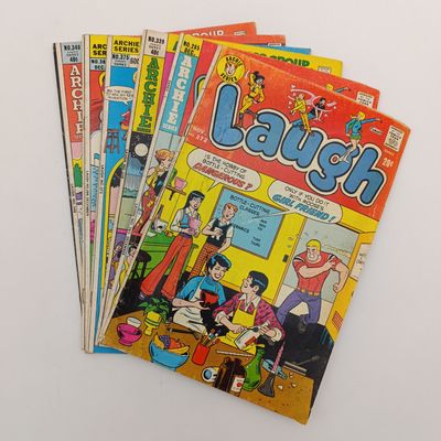 Lot of 6 vintage Archie series Laugh comics