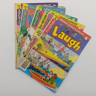 Lot of 5 vintage Archie series Laugh comics