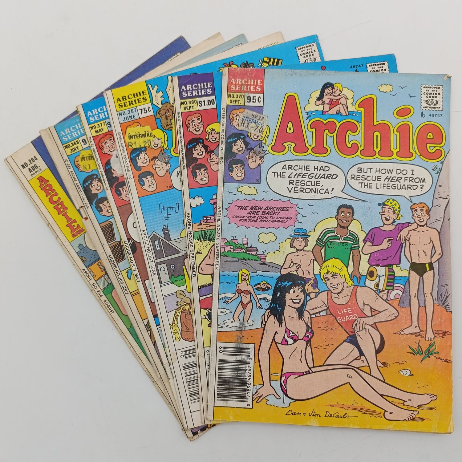 Lot of 6 vintage Archie comics