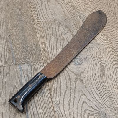 WW2 US Army Legitimus Collins and Co. 1250 machete with leather sheath - dated 1940