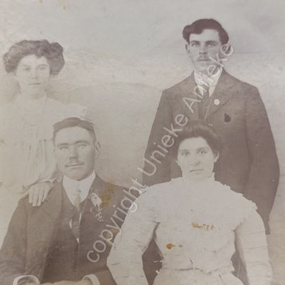 Antique photo of the Marais family