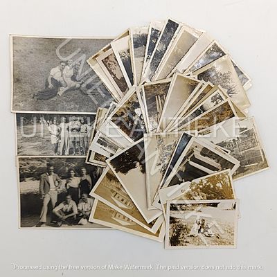 Lot of 75 Photos of people of the De Doorns, Ladismit Stellenbosch and Worcester area - Circa 1930 Surnames Mentioned Badenhorst and Naude